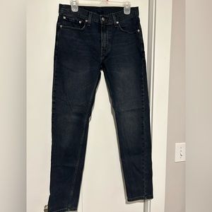 Levi 512 Slim Taper Dark Wash Jeans 31 Waist 32 Length